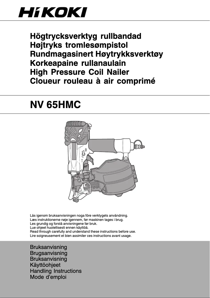 Imagen de la primera página del manual del dispositivo NV65HMC