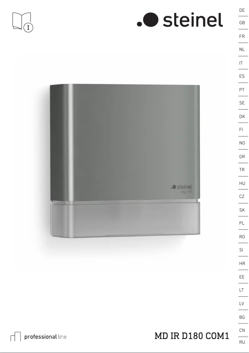 Página 1 del manual Manual de usuario Steinel MD IR D180 COM1