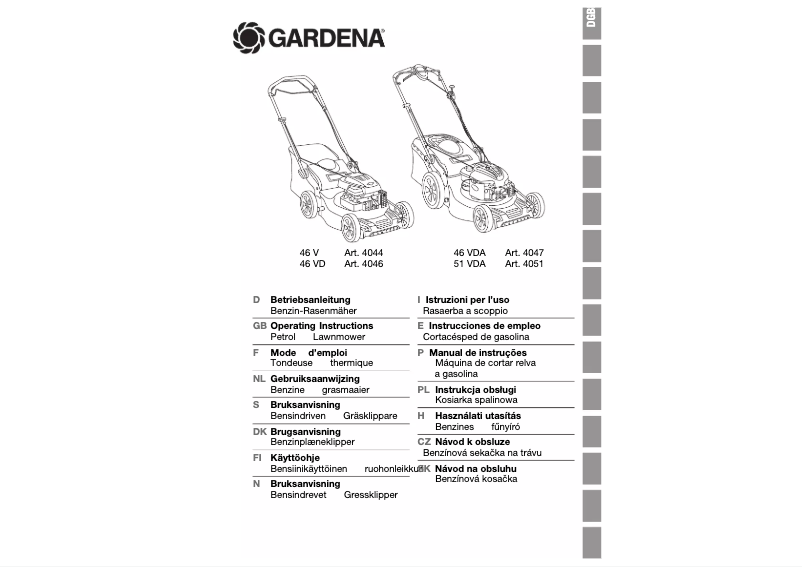 Página 1 del manual Manual de usuario Gardena 51 VDA