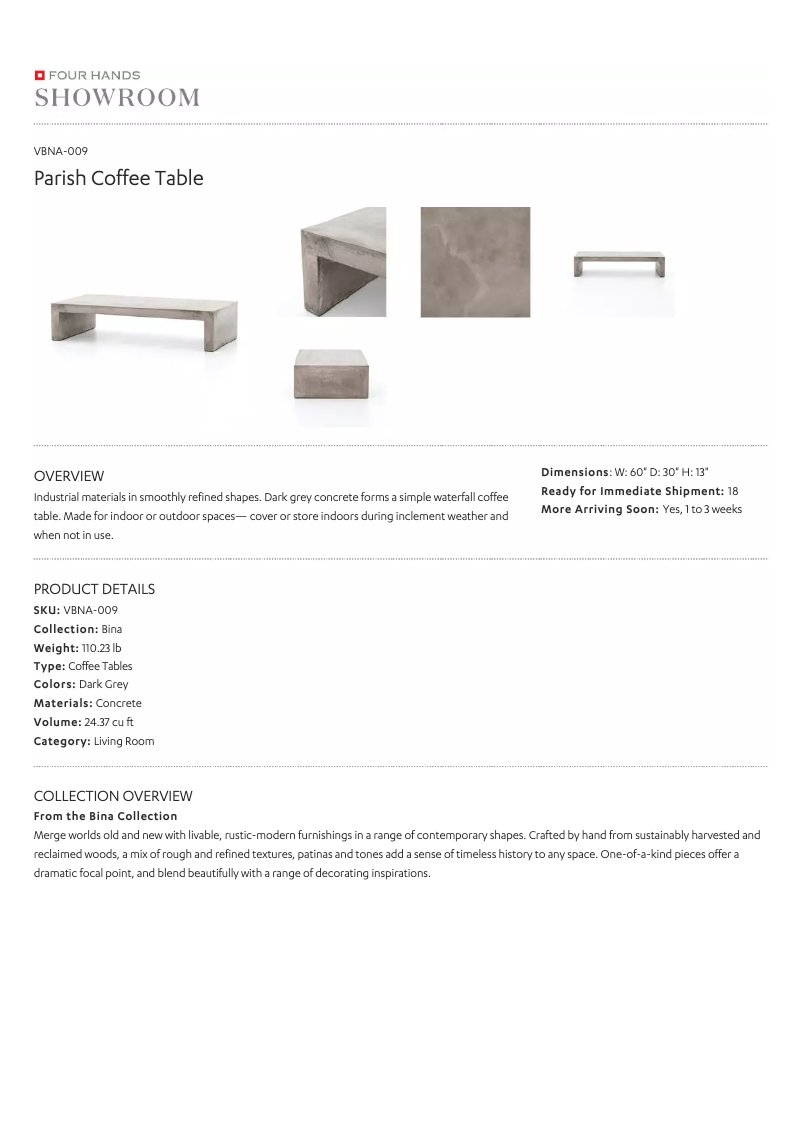 Página 1 del manual Manual de usuario Four Hands VBNA-009