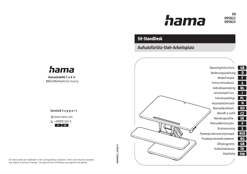 Página nº 1 - Manual de usuario Hama 00095822