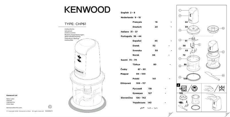 Página 1 del manual Manual de usuario Kenwood CHP61