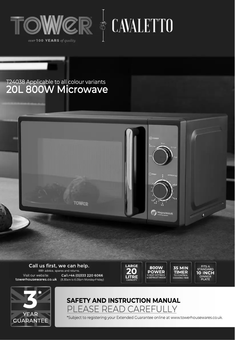 Imagen de la primera página del manual del dispositivo Cavaletto T24038