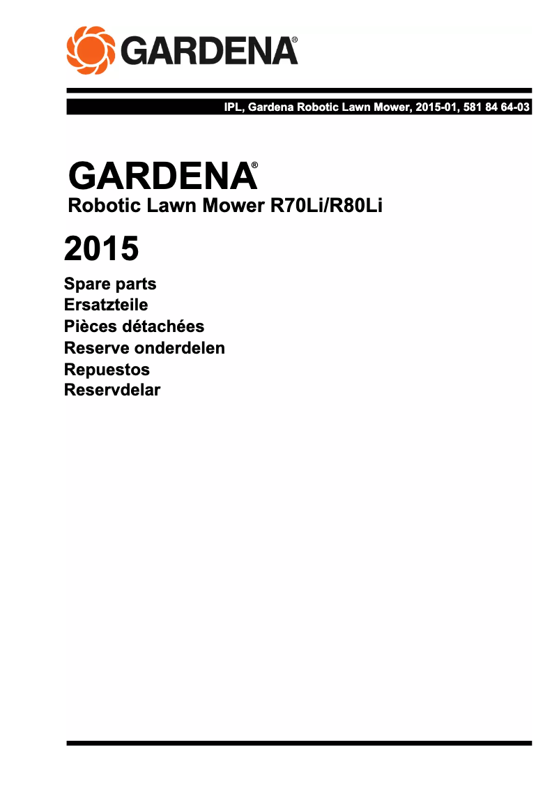 Página 1 del manual Manual de usuario Gardena R80Li