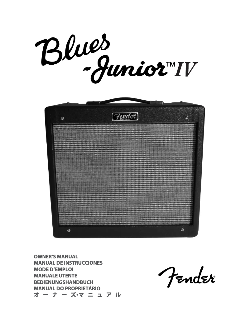 Página nº 1 - Manual de usuario Fender Blues Junior IV