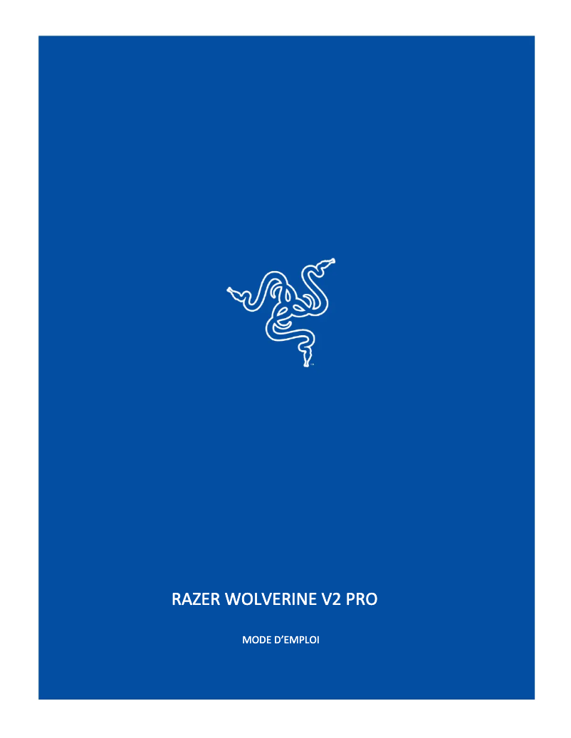 Página 1 del manual Manual de usuario Razer Wolverine V2 Pro