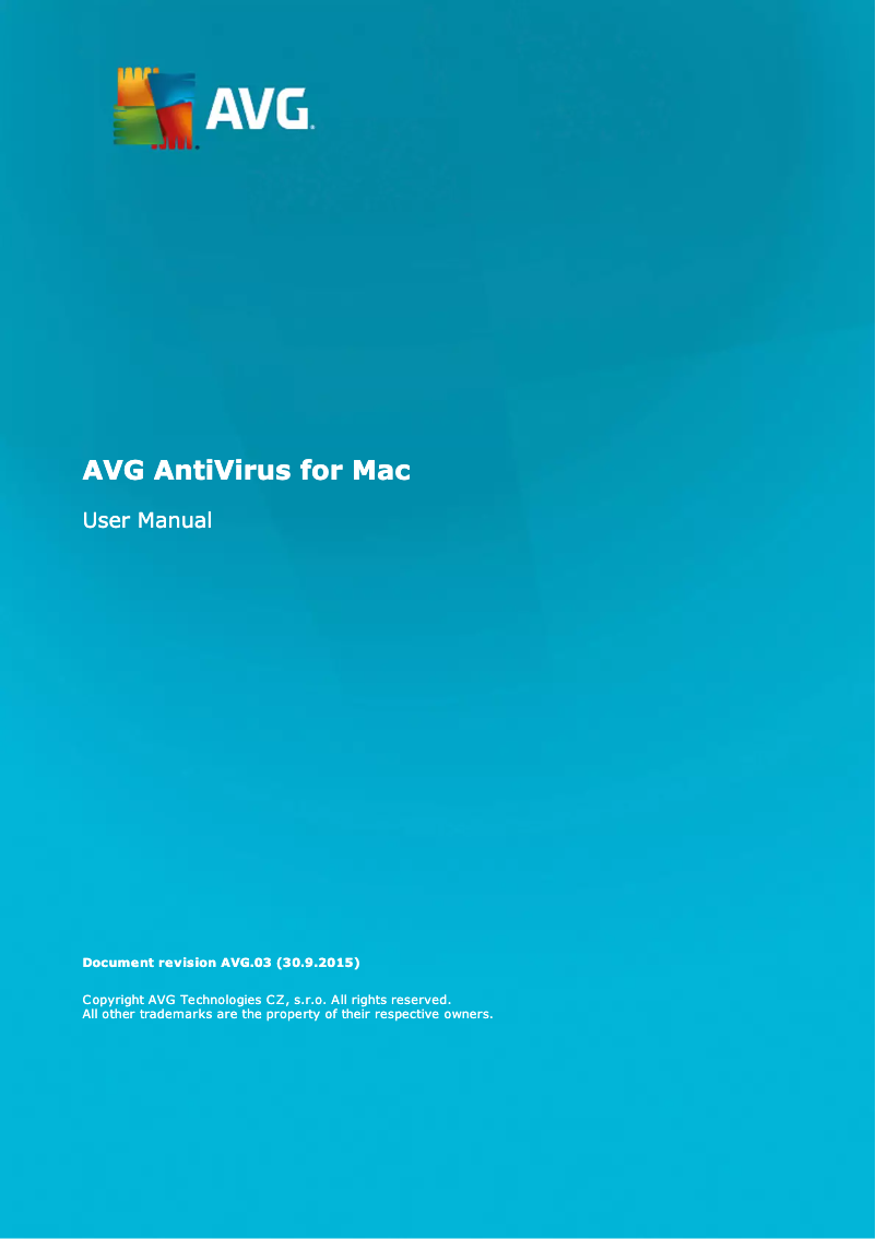 Imagen de la primera página del manual del dispositivo Anti-Virus Mac Edition 2016