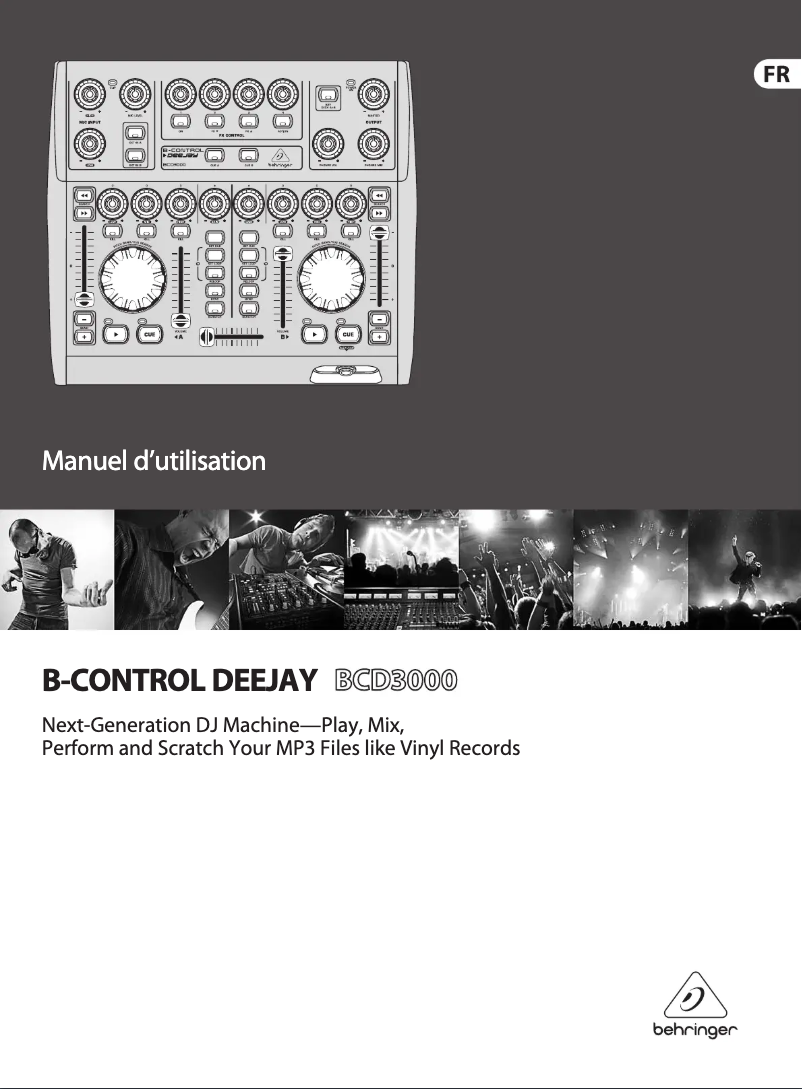 Imagen de la primera página del manual del dispositivo B-Control Deejay BCD3000