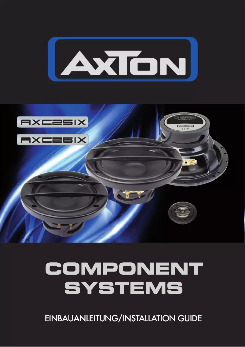 Página 1 del manual Manual de usuario Axton AXC25IX