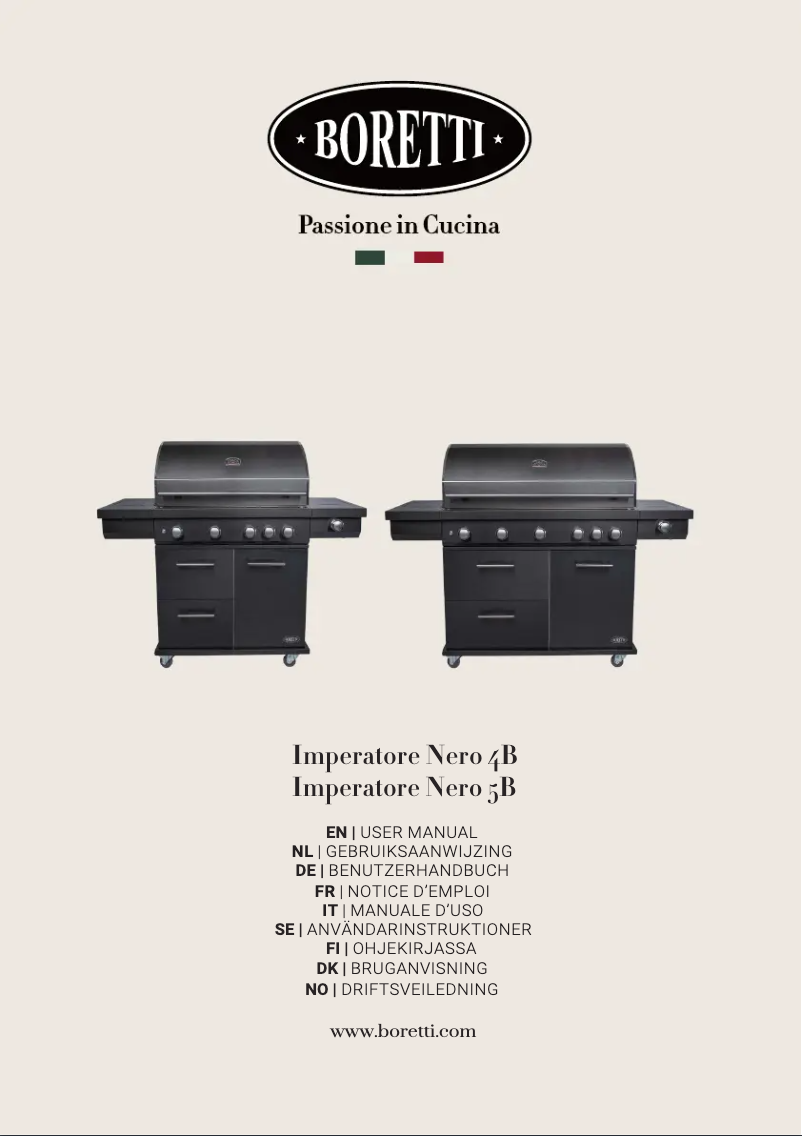 Imagen de la primera página del manual del dispositivo Imperatore Nero 4B