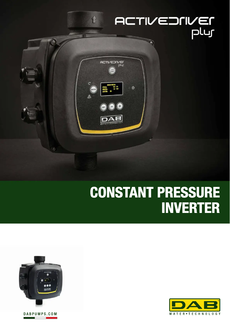 Página 1 del manual Folleto DAB Active driver Plus T/T 5.5