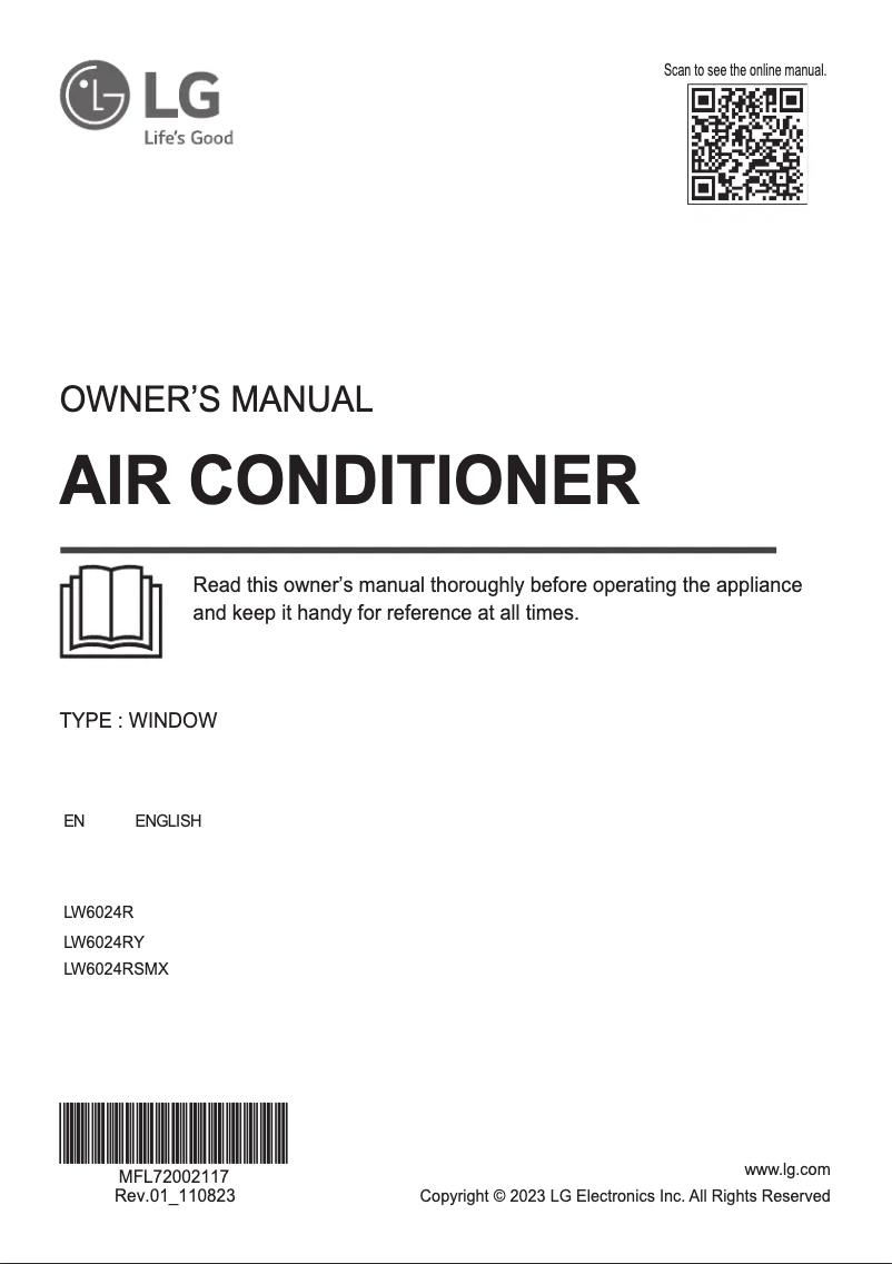 Página 1 del manual Manual de usuario LG LW6024RY
