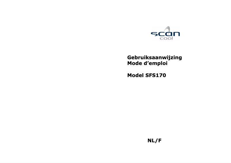 Imagen de la primera página del manual del dispositivo SFS170