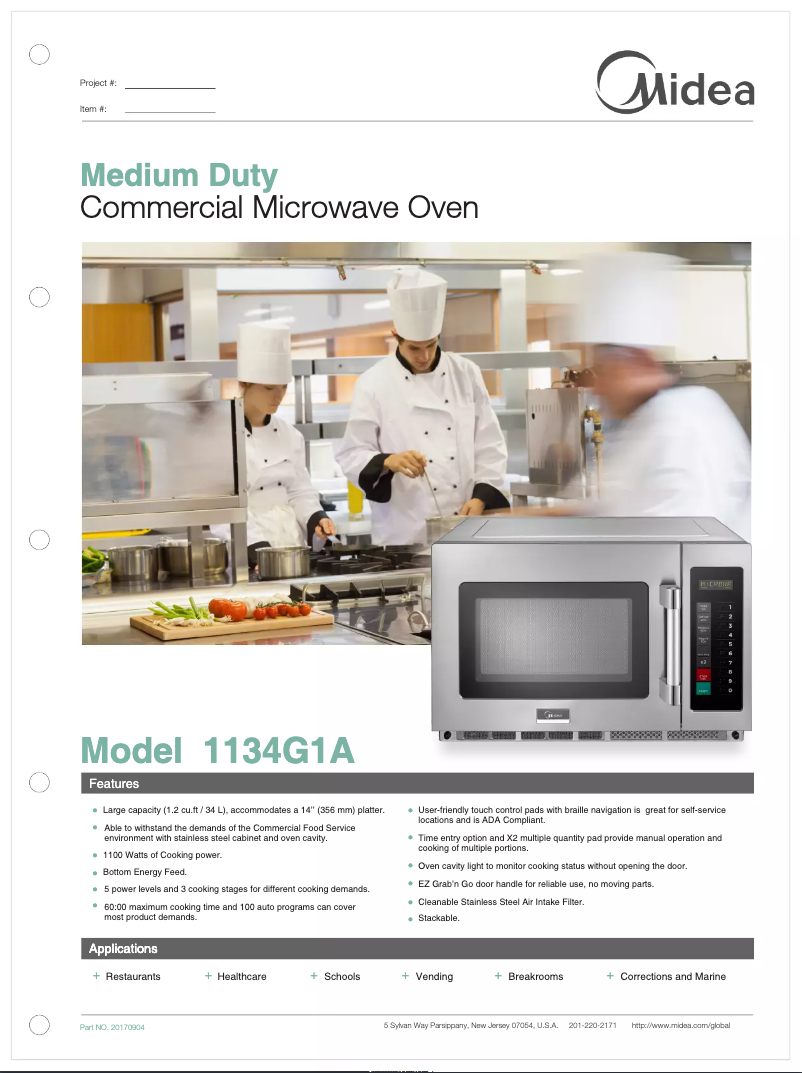 Imagen de la primera página del manual del dispositivo 1134G1A