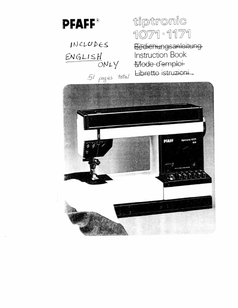 Imagen de la primera página del manual del dispositivo tiptronic 1071