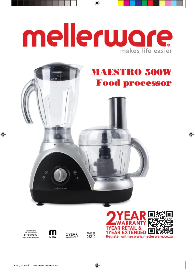 Imagen de la primera página del manual del dispositivo Maestro 26210