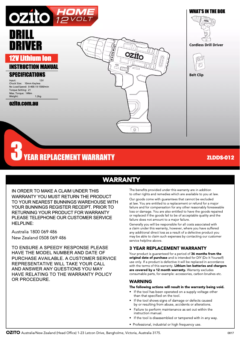 Imagen de la primera página del manual del dispositivo ZLDDK-150