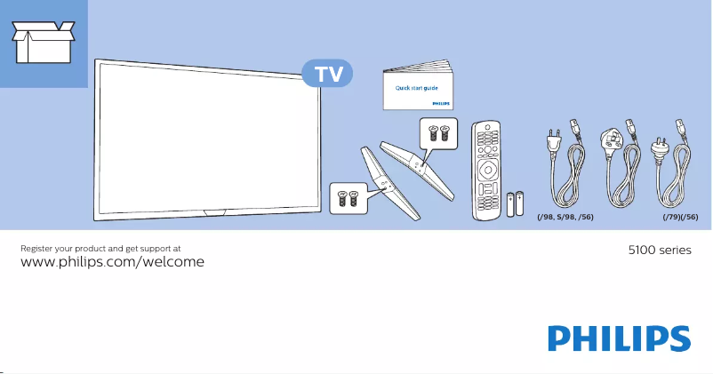 Imagen de la primera página del manual del dispositivo 43PFT5102
