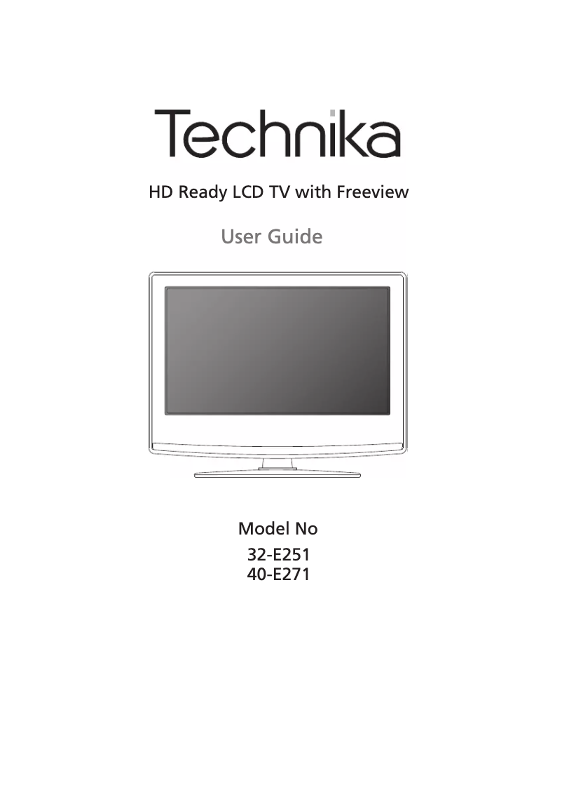 Página 1 del manual Manual de usuario Technika 40-E271