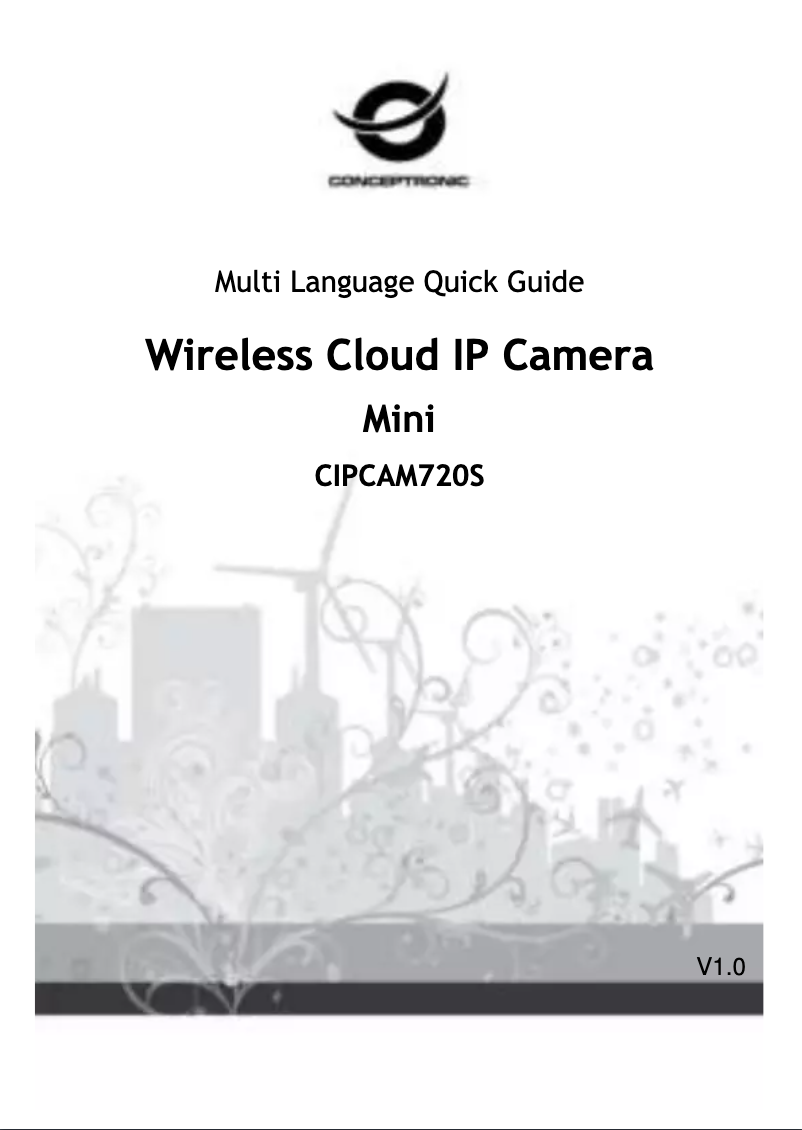 Página 1 del manual Manual de usuario Conceptronic Wireless Cloud IP Camera Mini CIPCAM720S