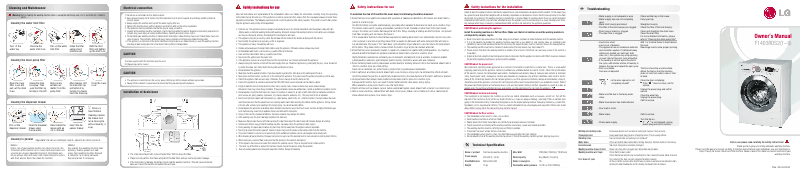 Imagen de la primera página del manual del dispositivo F1403RDS26