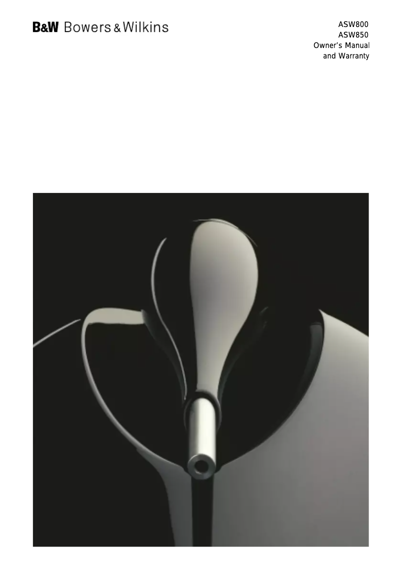 Imagen de la primera página del manual del dispositivo ASW850