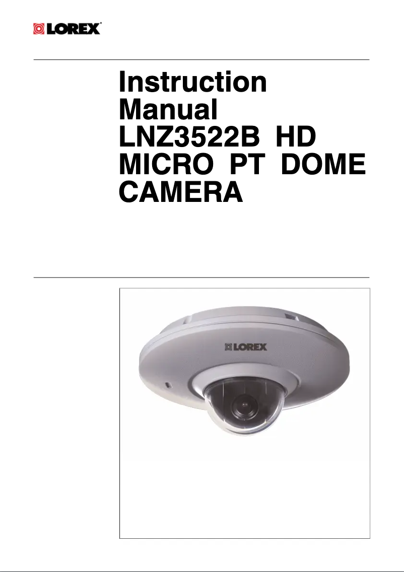 Imagen de la primera página del manual del dispositivo LNZ3522B