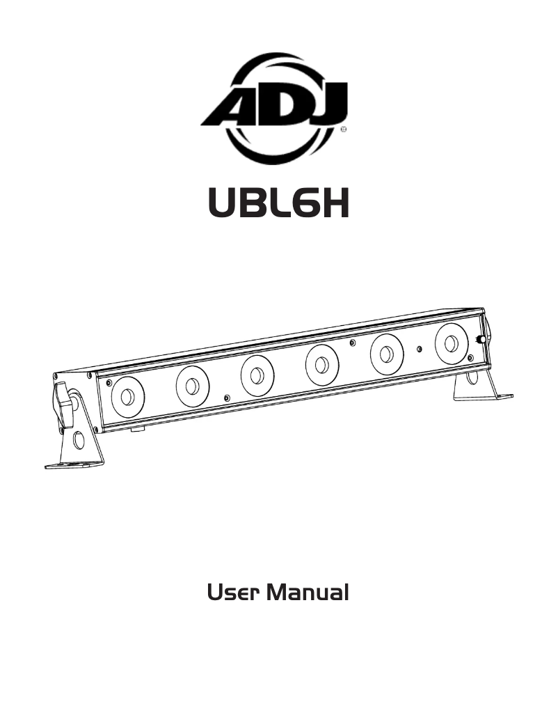 Página 1 del manual Manual de usuario Adj UBL6H