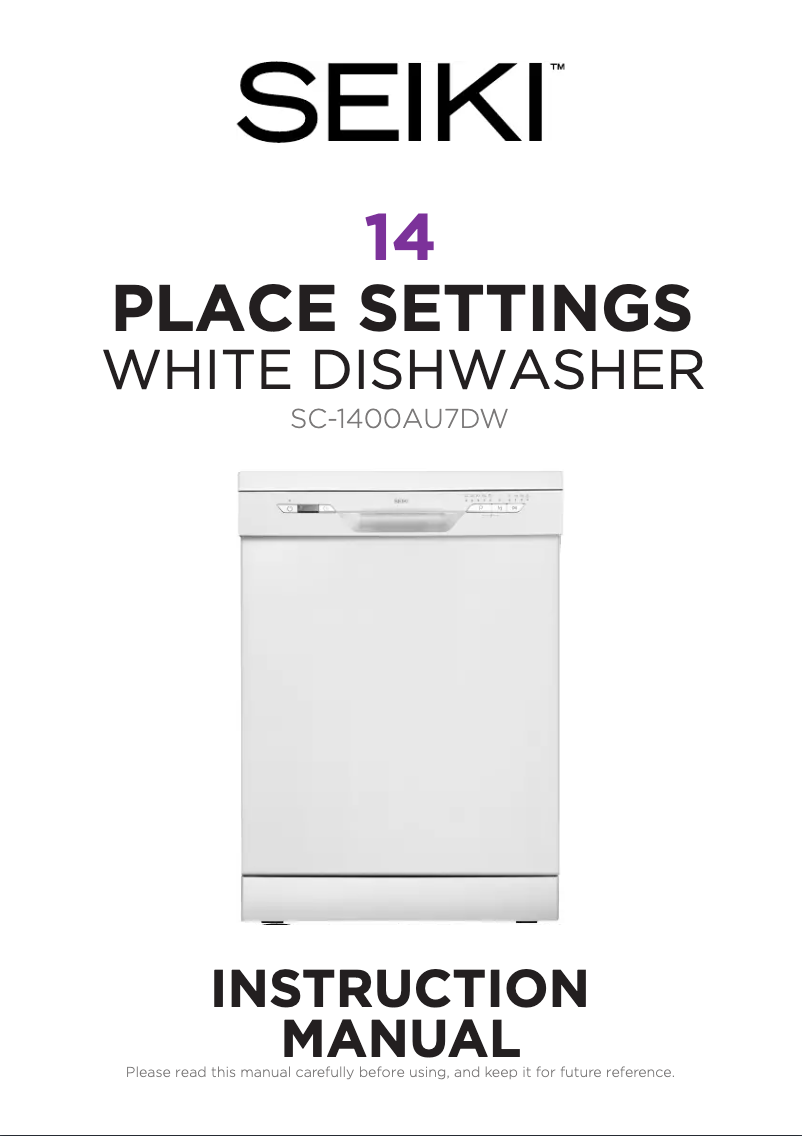 Imagen de la primera página del manual del dispositivo SC-1400AU7DW
