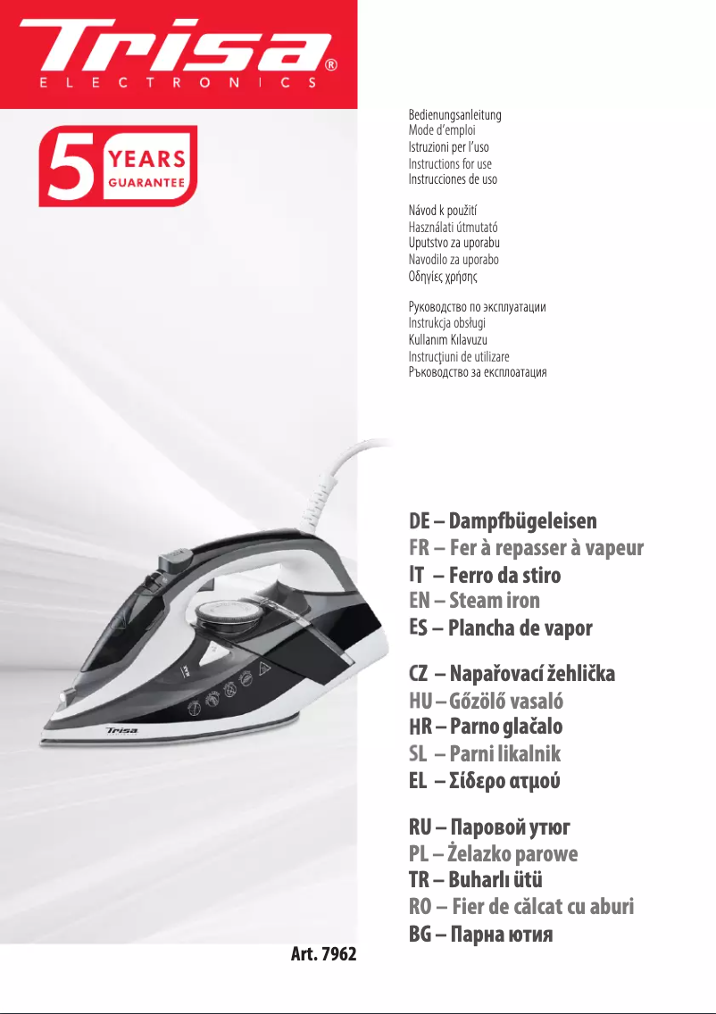 Imagen de la primera página del manual del dispositivo Prof. Steam i6242 7962.4245