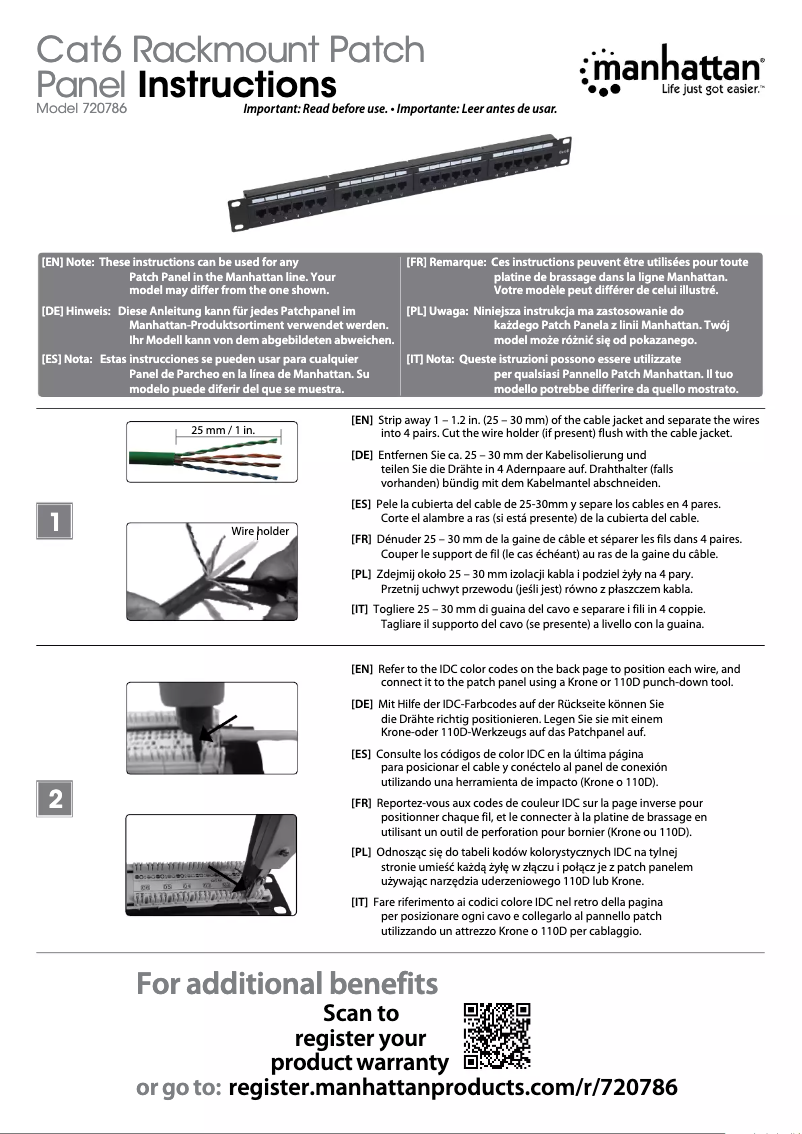 Página nº 1 - Manual de usuario Manhattan 720786