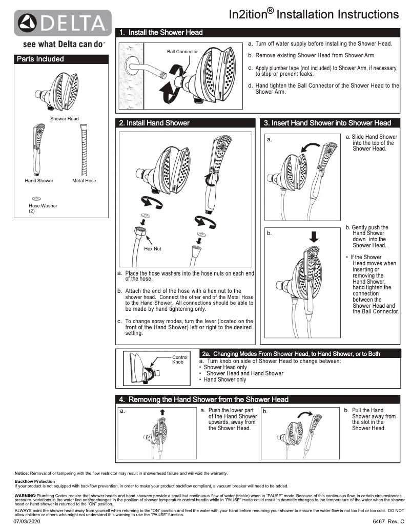 Imagen de la primera página del manual del dispositivo 58467-SS