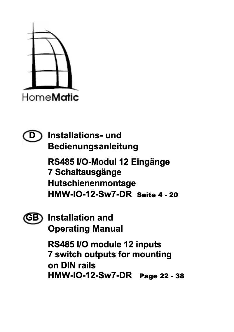 Imagen de la primera página del manual del dispositivo HMW-IO-12-Sw7-DR