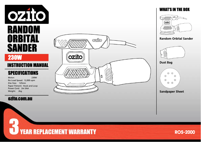 Imagen de la primera página del manual del dispositivo ROS-2000