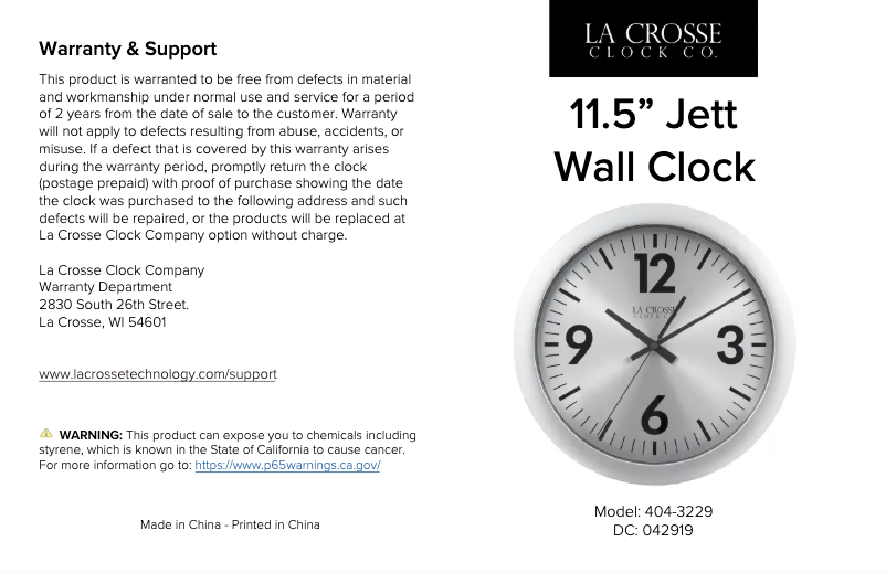 Página 1 del manual Manual de usuario La Crosse Technology 404-3229