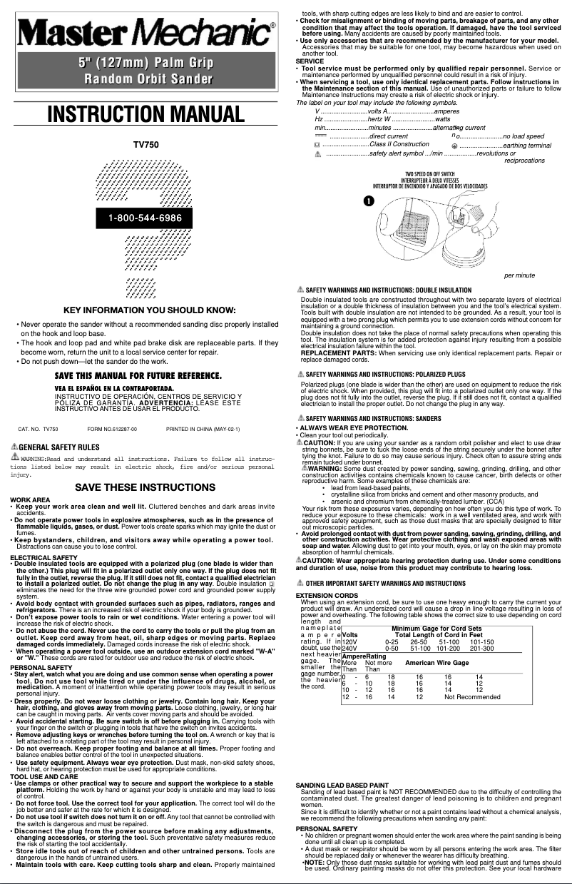 Página 1 del manual Manual de usuario Black & Decker TV750