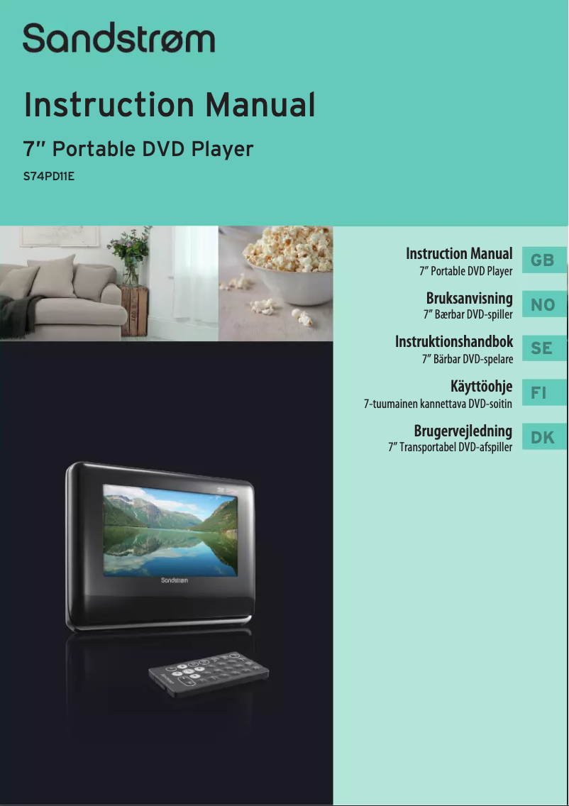 Imagen de la primera página del manual del dispositivo S74PD11E