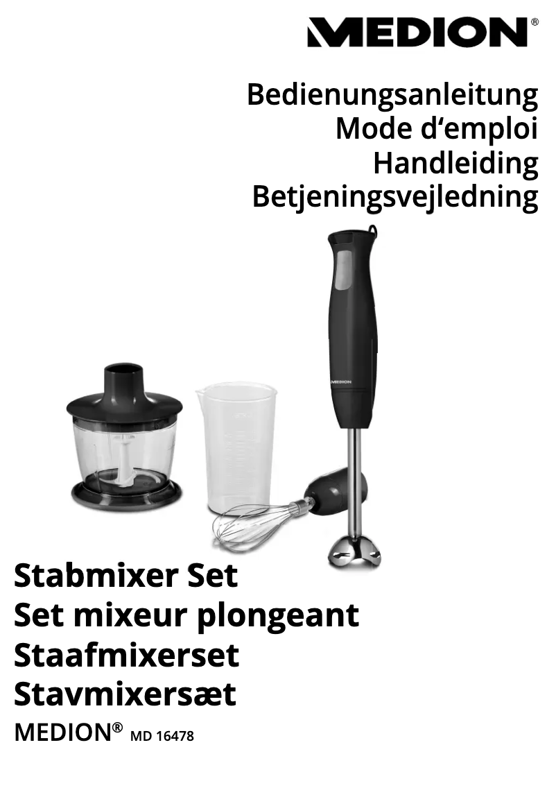Imagen de la primera página del manual del dispositivo MD 16478