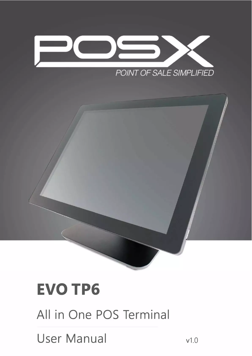 Imagen de la primera página del manual del dispositivo EVO TP6