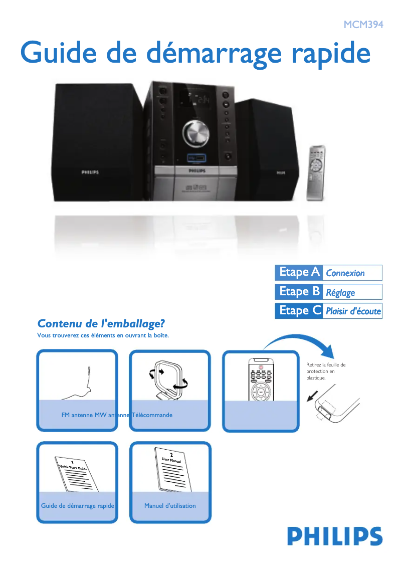 Imagen de la primera página del manual del dispositivo MCM394