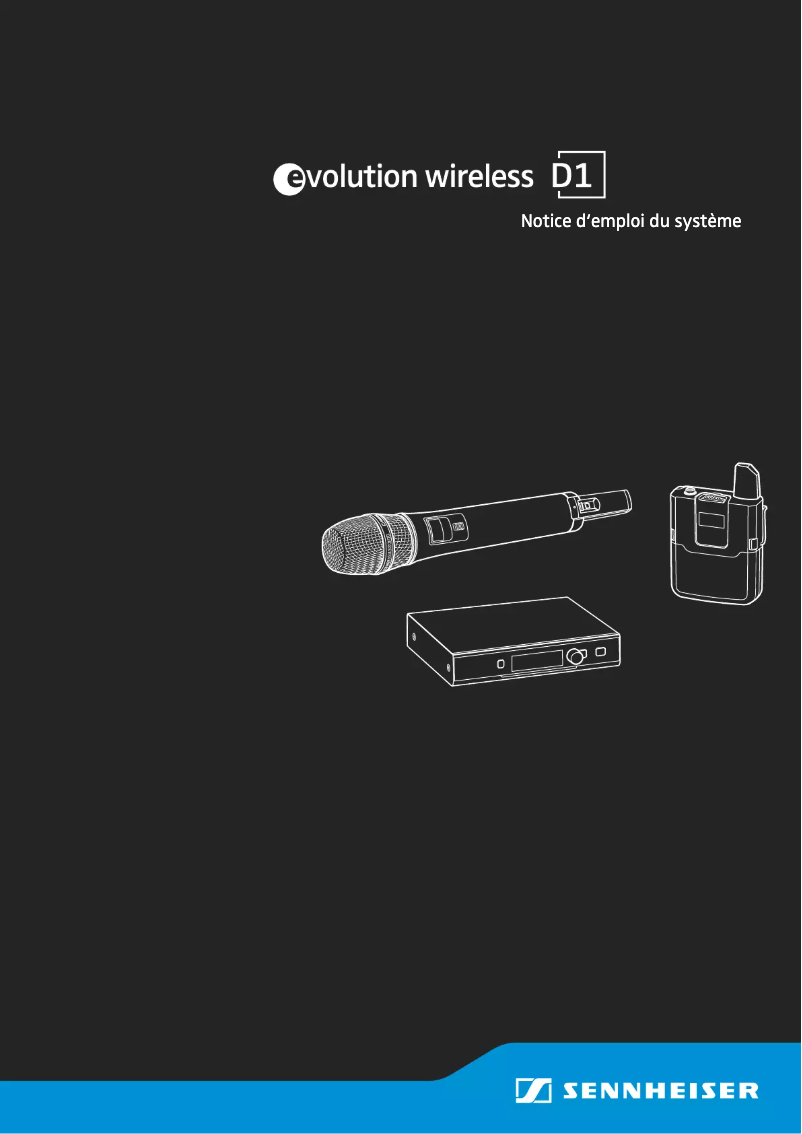 Página 1 del manual Manual de usuario Sennheiser ew D1-835-S
