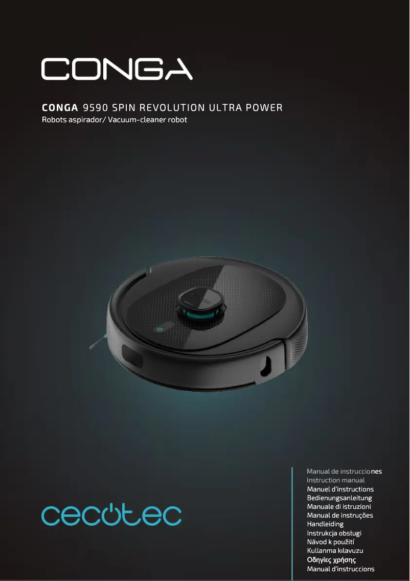 Página 1 del manual Manual de usuario Cecotec Conga 9590 Spin Revolution Ultra Power