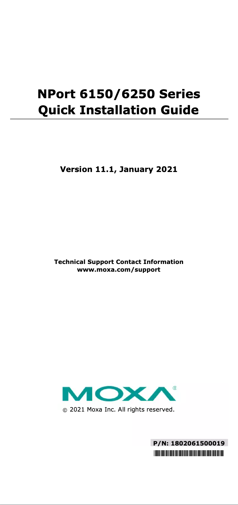 Página 1 del manual Manual de usuario Moxa NPort 6250-M-SC