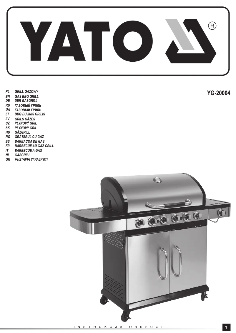 Imagen de la primera página del manual del dispositivo YG-20004