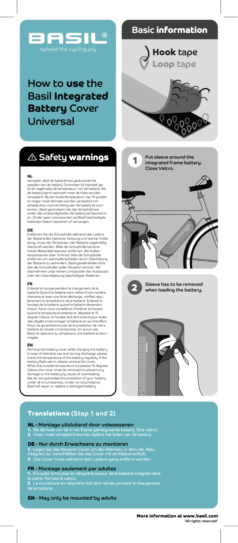 Imagen de la primera página del manual del dispositivo Integrated Battery Cover