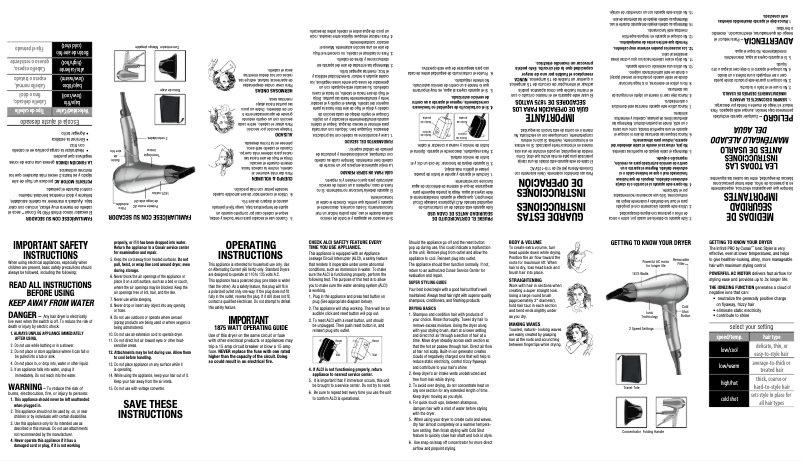 Página 1 del manual Manual de usuario Conair 270