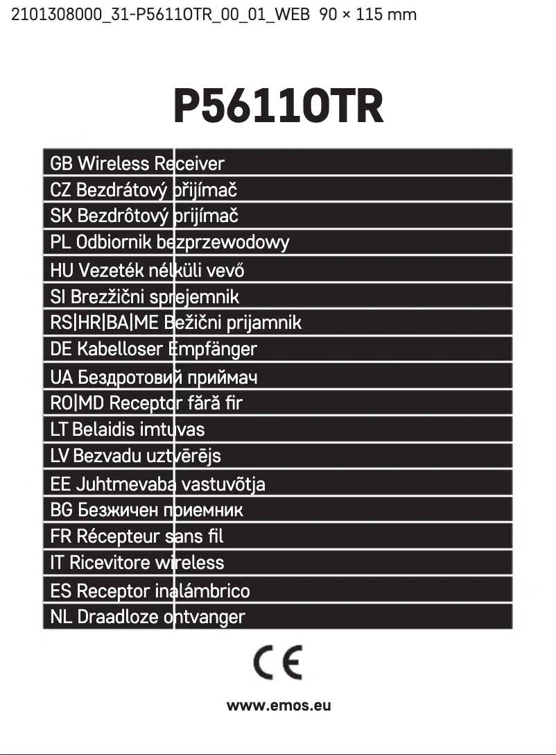 Página 1 del manual Manual de usuario Emos P5611OTR