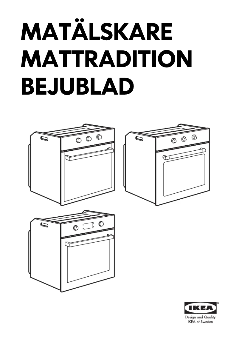 Página 1 del manual Manual de usuario Ikea MATÄLSKARE 204.430.73