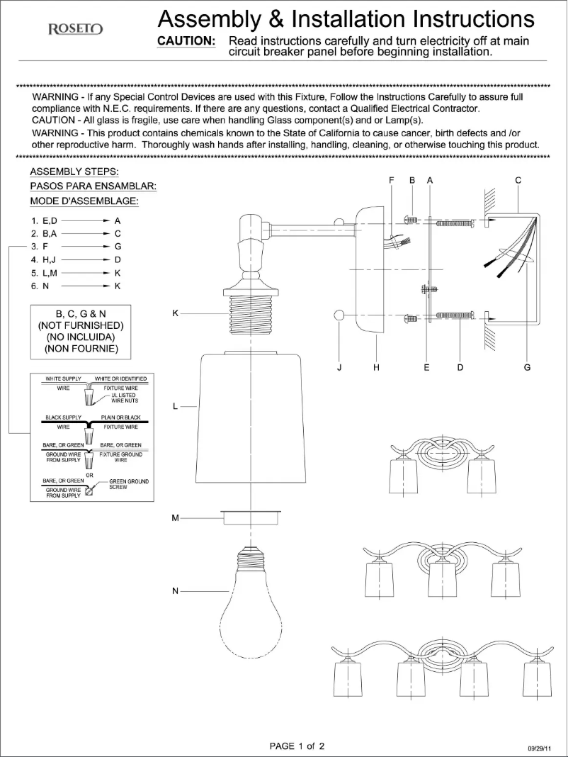 Imagen de la primera página del manual del dispositivo Zoe PBF8509ABZ