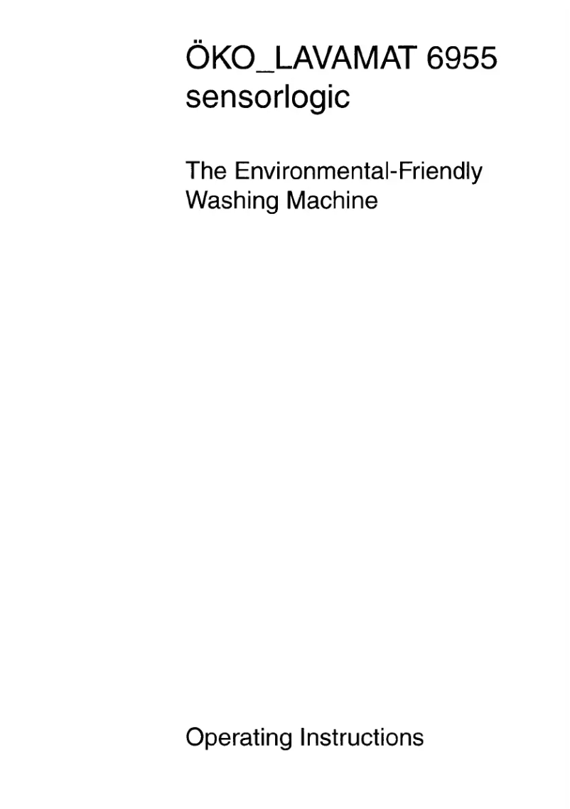 Imagen de la primera página del manual del dispositivo Lavamat 6955 w